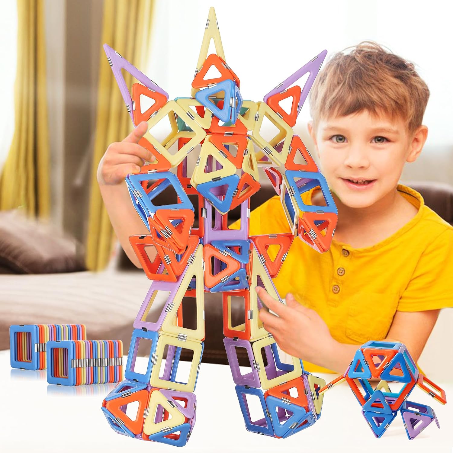 MAGBLOCK 120-Piece Magnetic Building Blocks Set