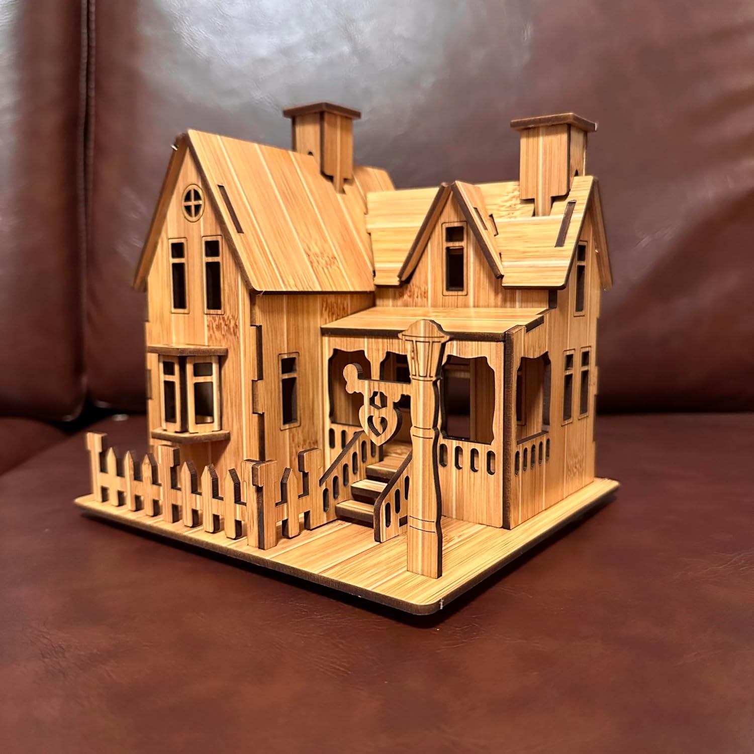 Log Cabin Mini House 3D Wooden Puzzle Kit