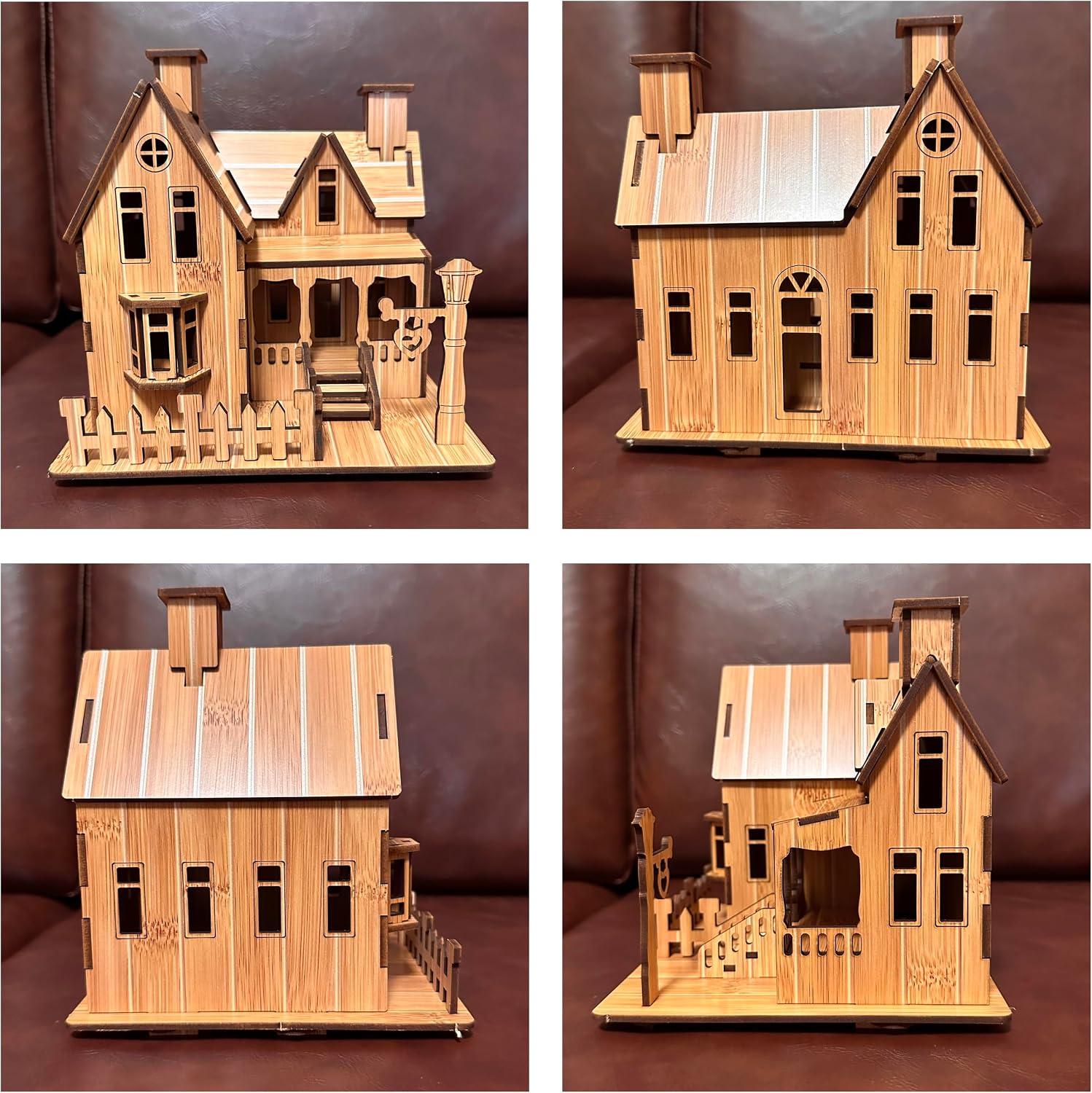 Log Cabin Mini House 3D Wooden Puzzle Kit