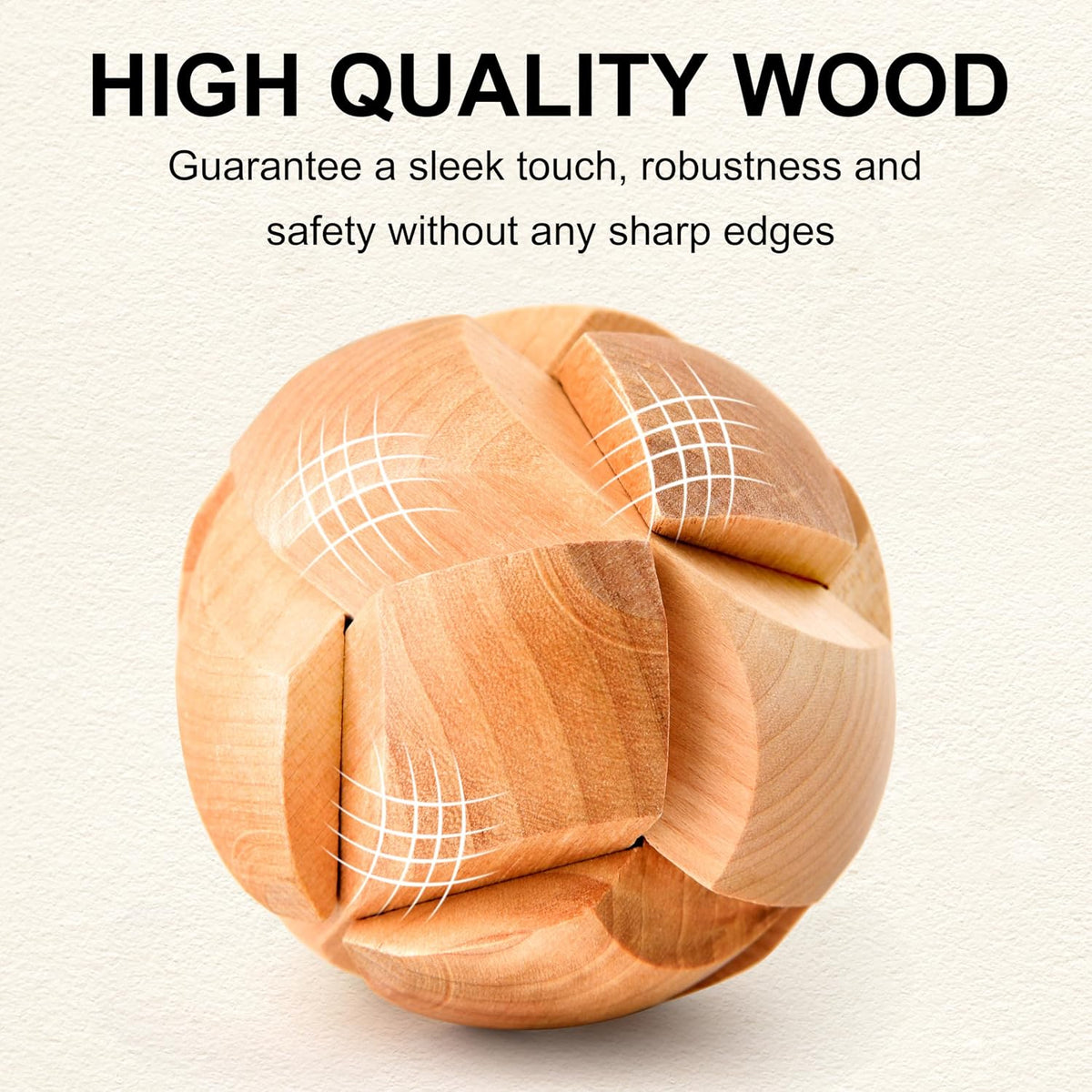 16-Piece Metal & Wooden Brain Teaser Puzzle Set