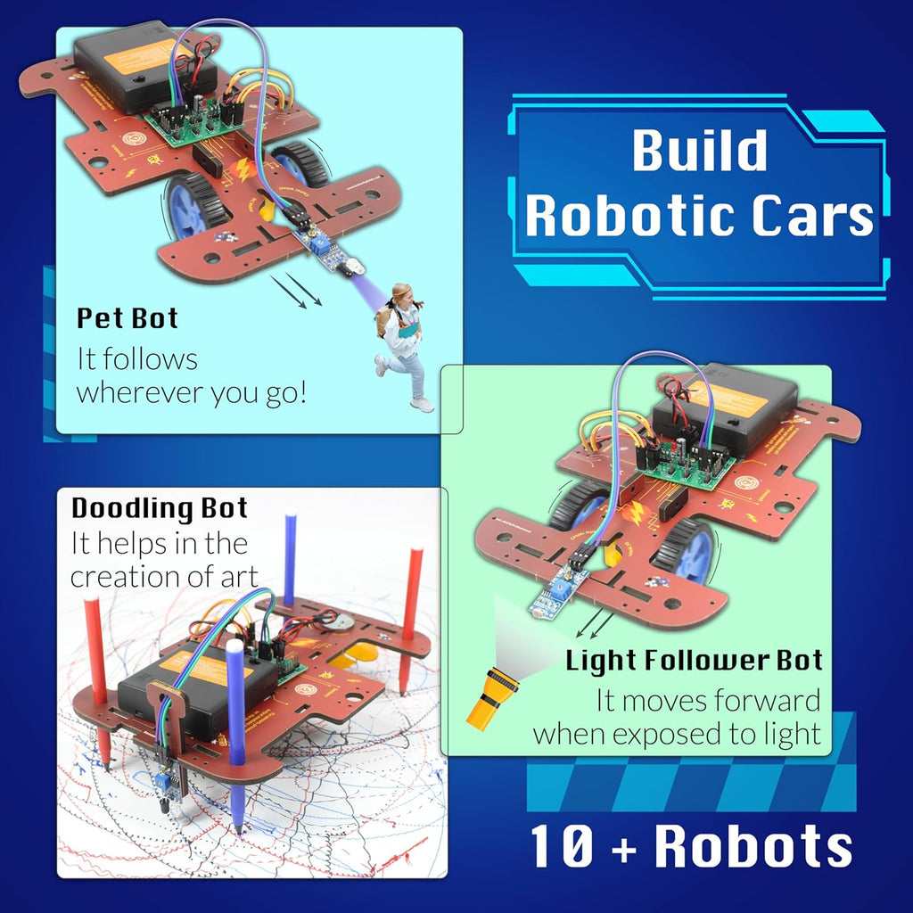 Butterfly EduFields 10-in-1 STEM Electronics Robotics Kit