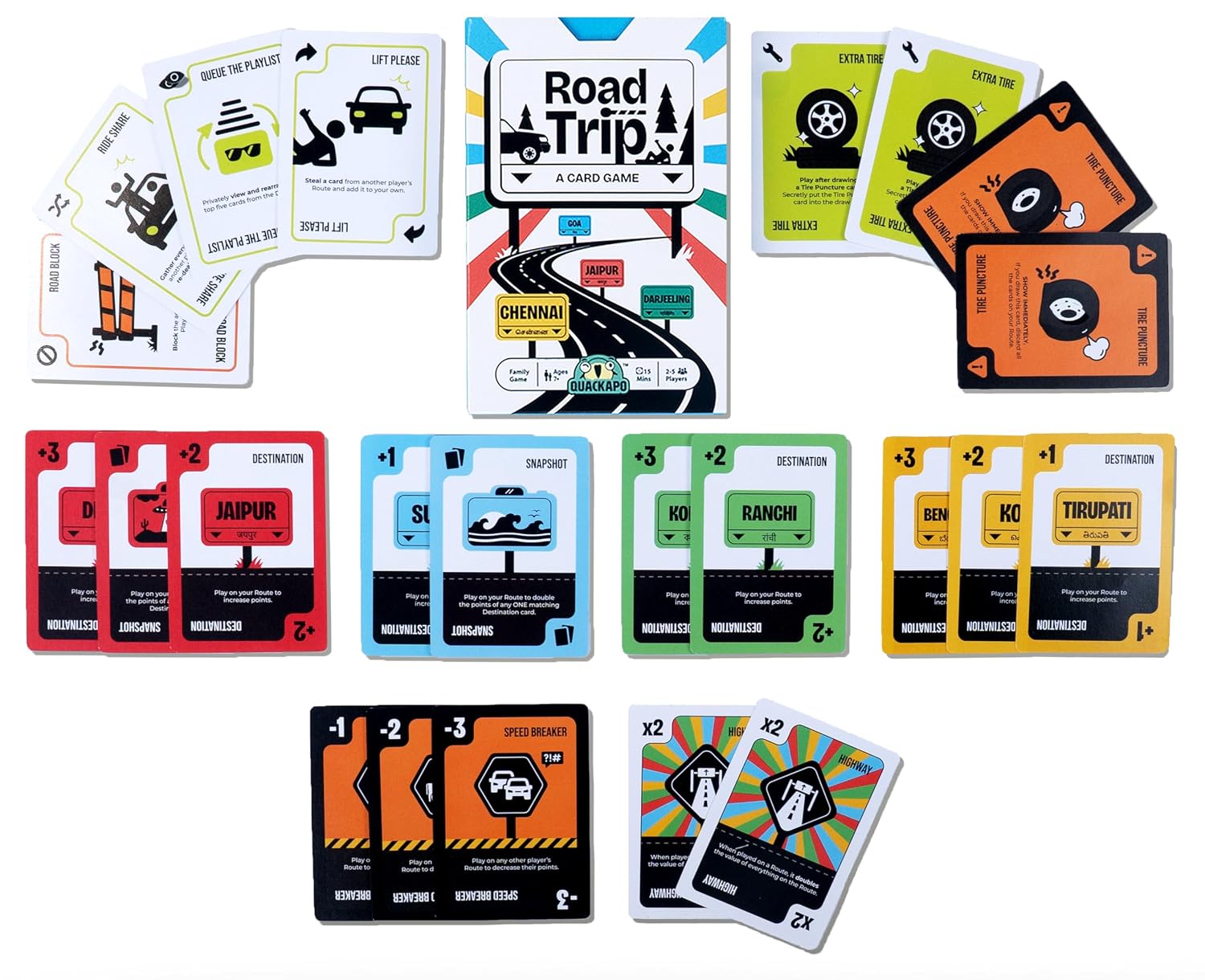 Road Trip Card Game
