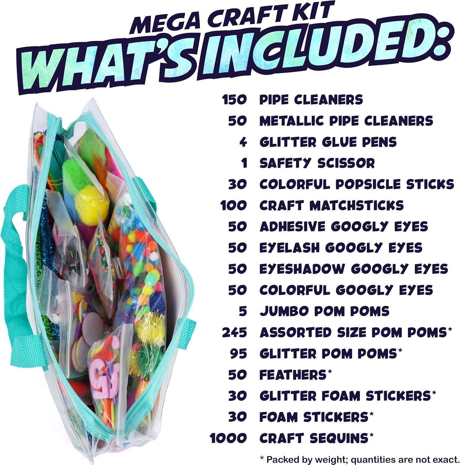 Mega Arts & Crafts Supplies Kit for Kids