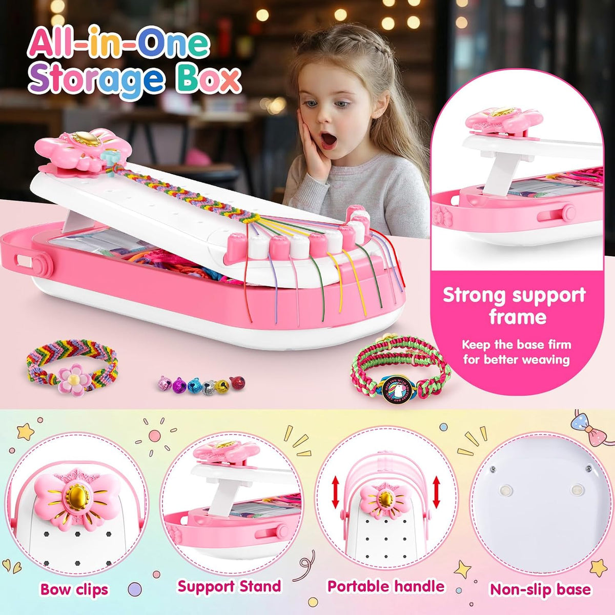 2-in-1 Friendship Bracelet Making Kit