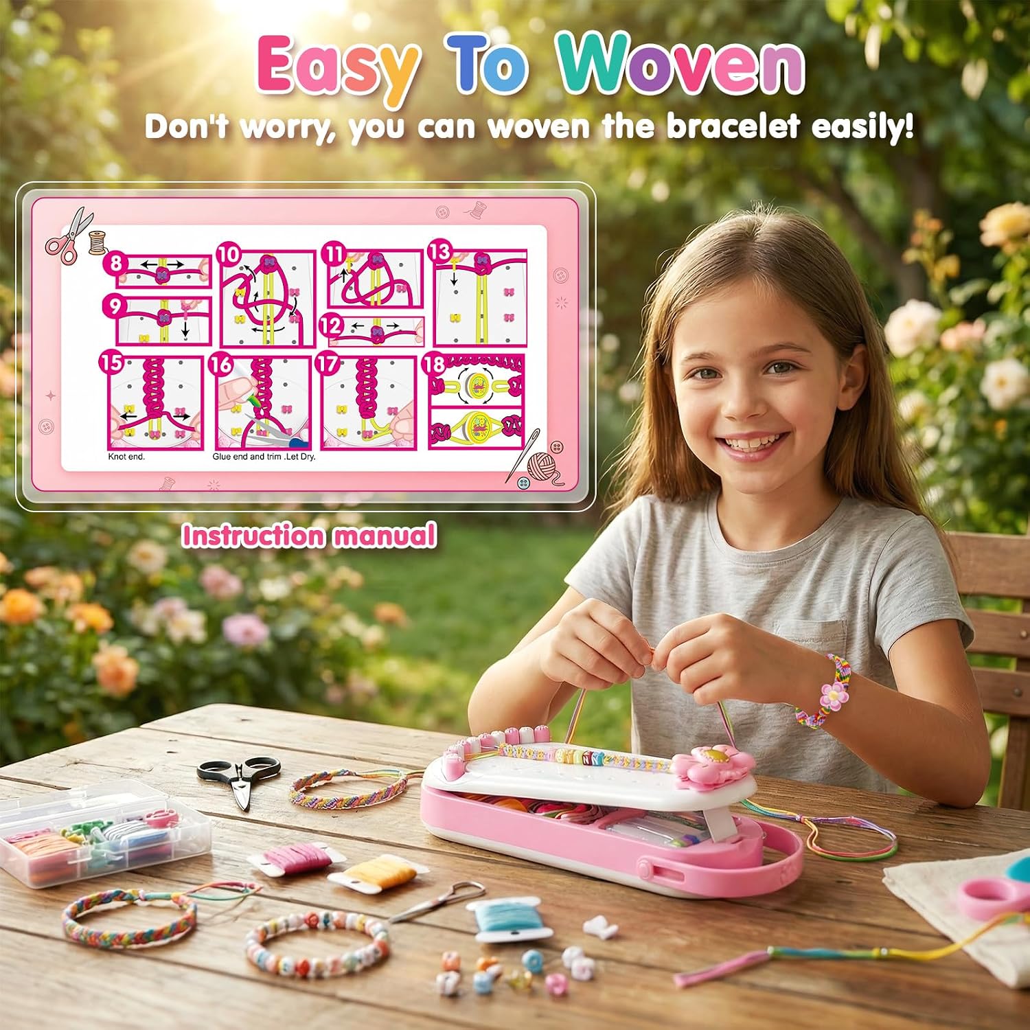 2-in-1 Friendship Bracelet Making Kit