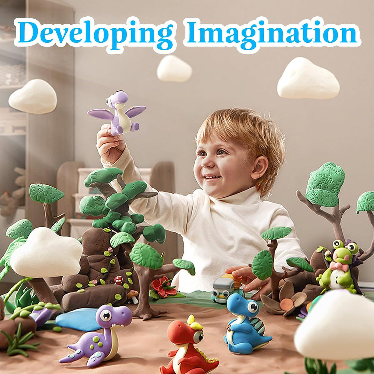 36-Color Air Dry Clay Modeling Kit