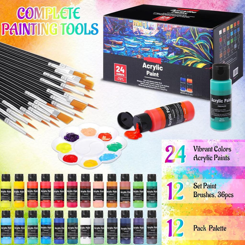 AmazingSpark 12-Set Sip & Paint Kit
