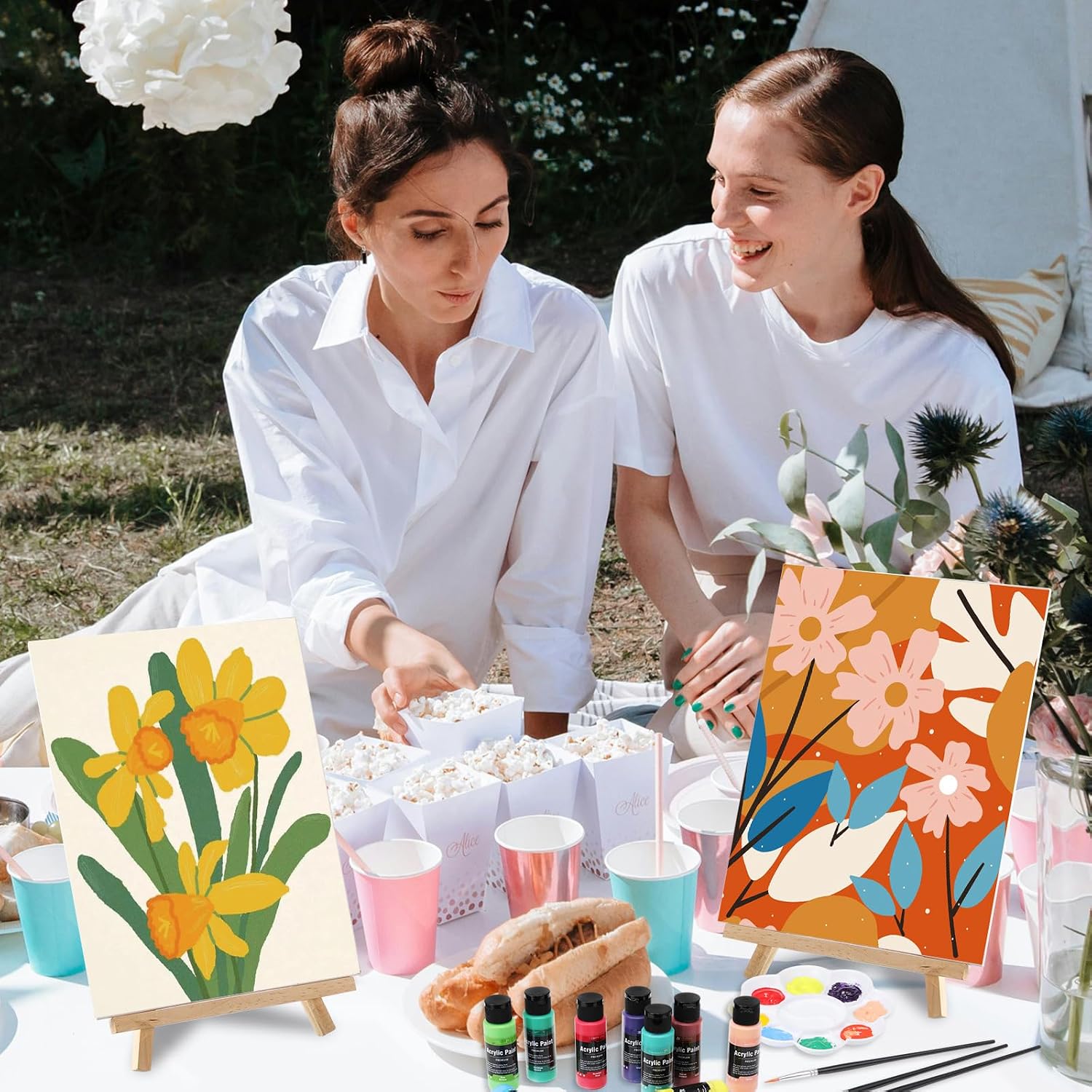 AmazingSpark 12-Set Sip & Paint Kit